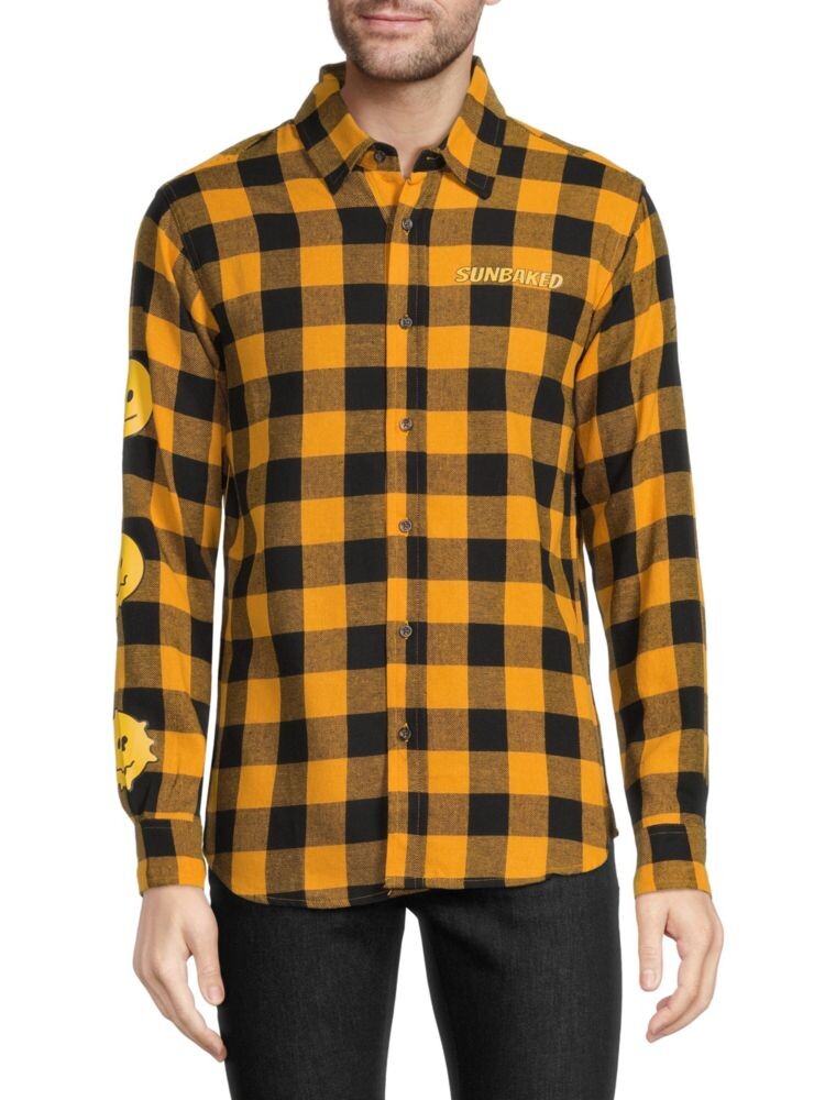 

рубашка Bufallo в клетку Vstr Premium, цвет Gold Black