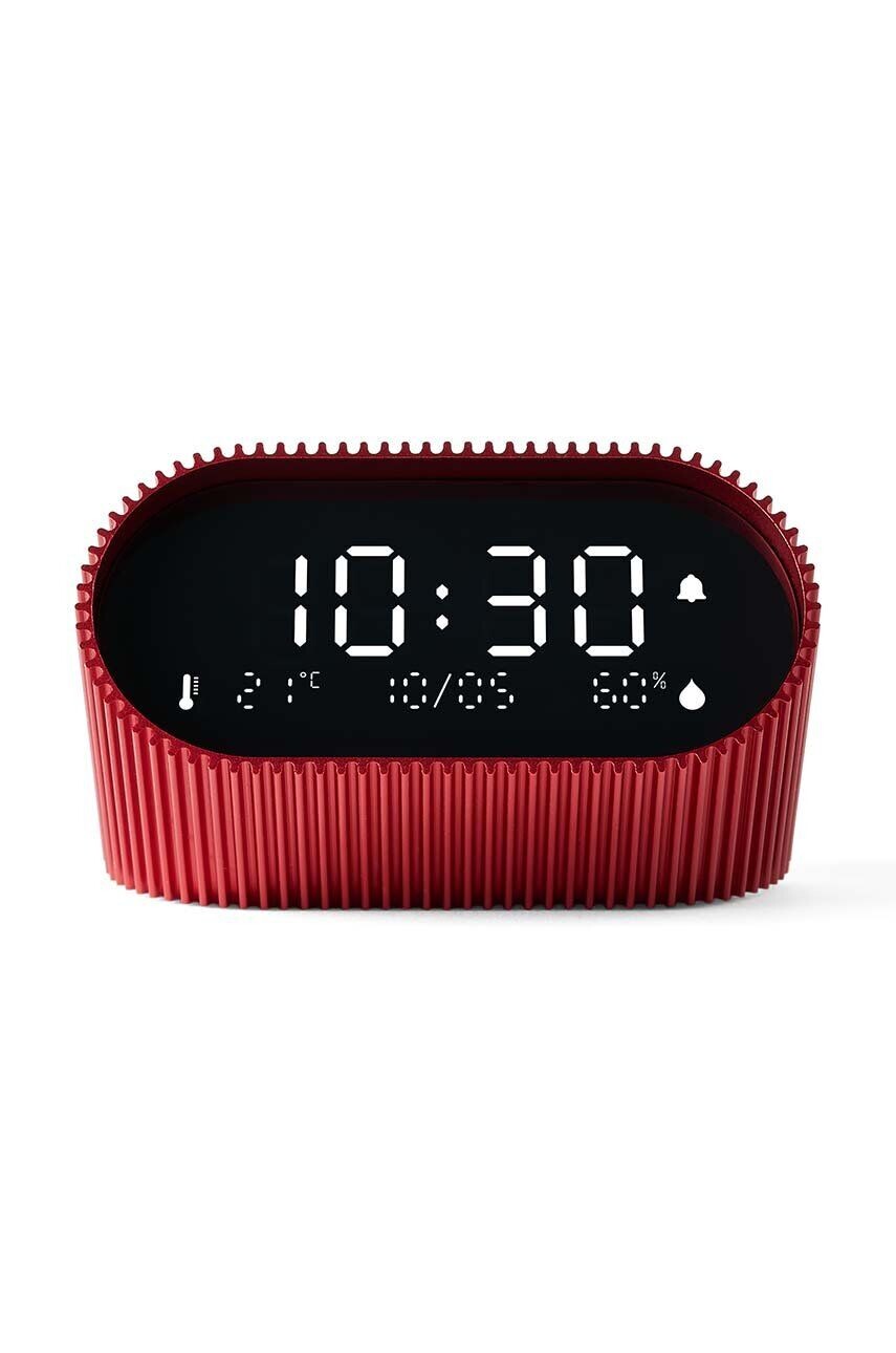 

Lexon Ray Clock светодиодный будильник, красный