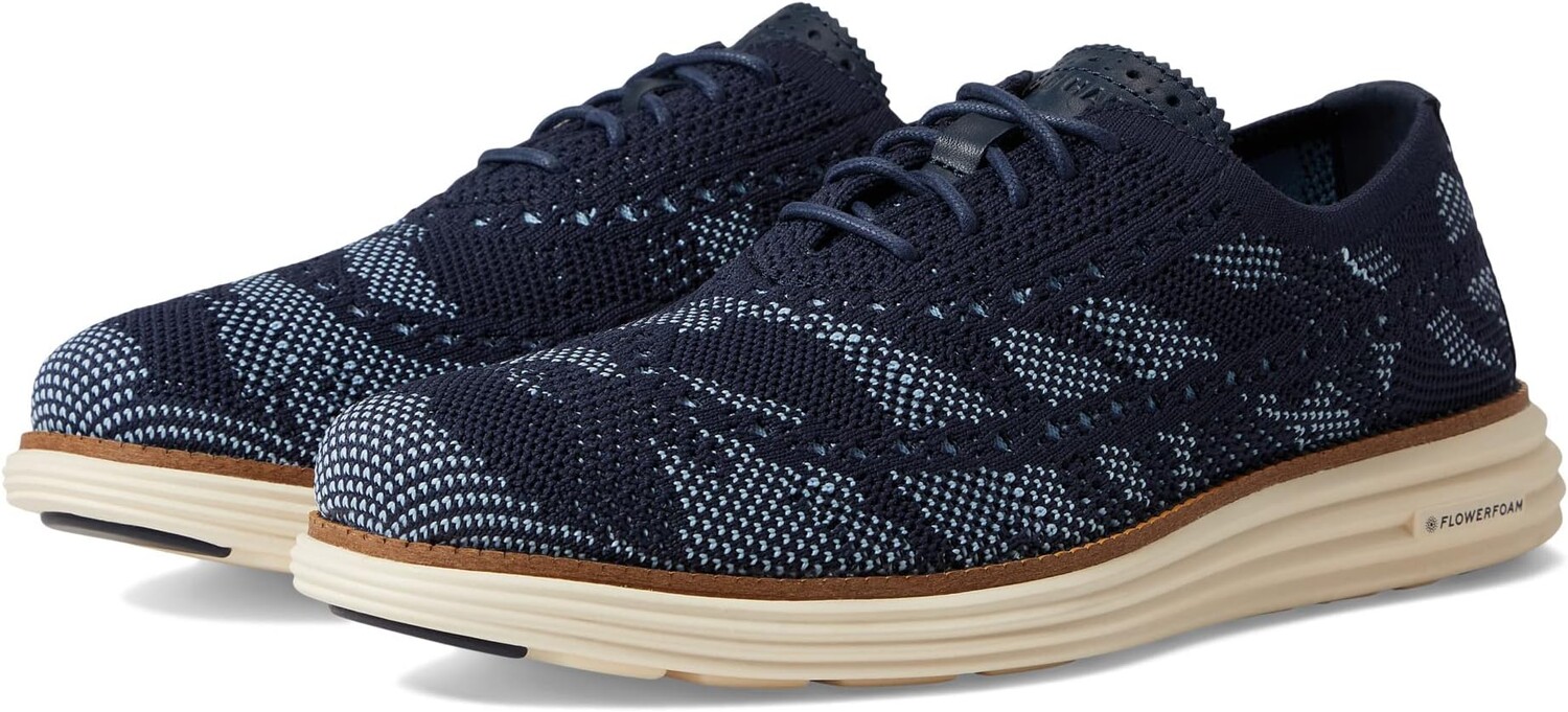 

Оксфорды Originalgrand Remastered Stitchlite Longwing Cole Haan, цвет Navy Blazer Camo/Egret