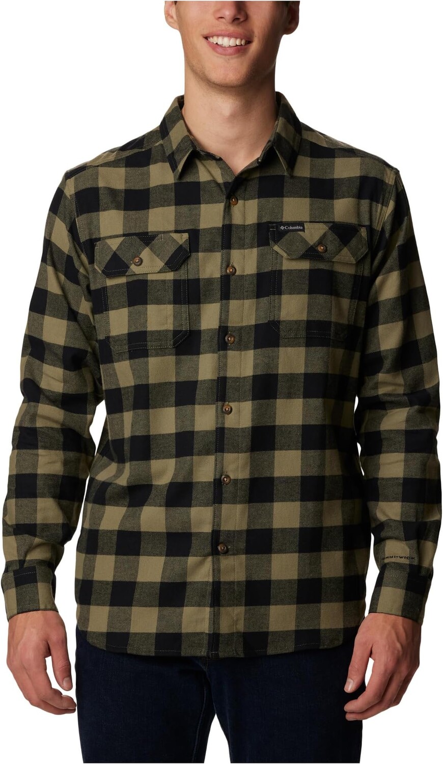 

Рубашка Flare Gun Stretch Flannel Columbia, цвет Stone Green Buffalo Check