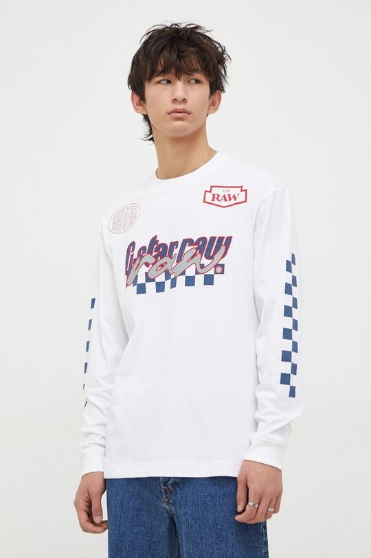 

Хлопковый топ с длинными рукавами G-Star Raw, белый