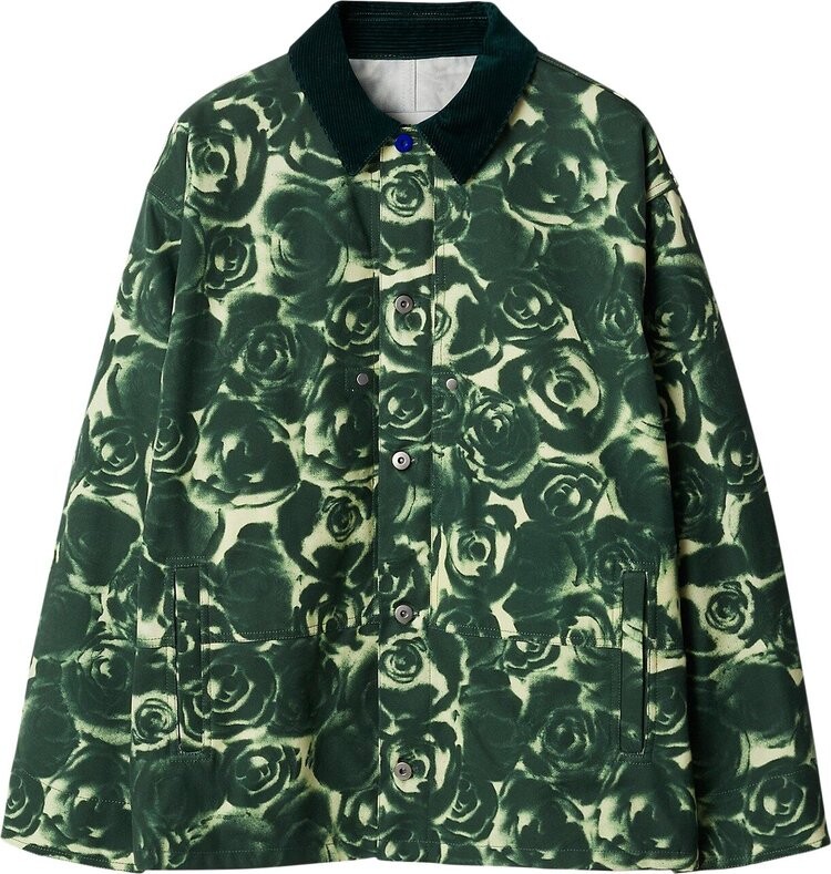 

Рубашка Burberry Printed 'Ivy IP Pattern', зеленый