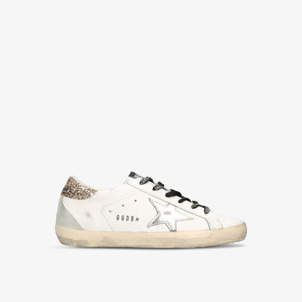 

Кожаные низкие кеды superstar Golden Goose, белый