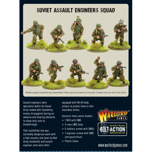 Фигурки Soviet Assault Engineers Squad