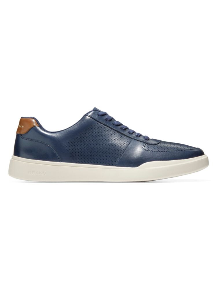 

Перфорированные кожаные кроссовки Cole Haan, цвет Peacoat, Серый