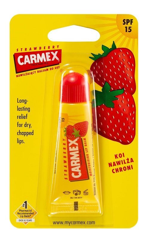 Carmex Strawberry бальзам для губ, 10 g бальзам для губ carmex strawberry 10 г
