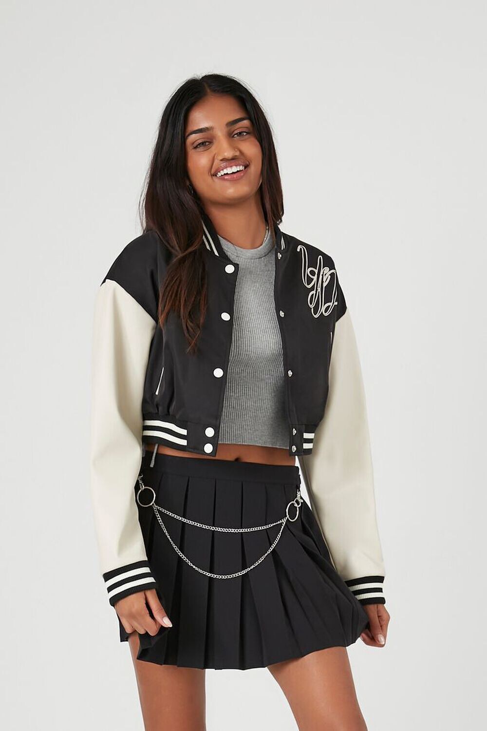 

Многослойная мини-юбка с цепочкой Forever 21, черный