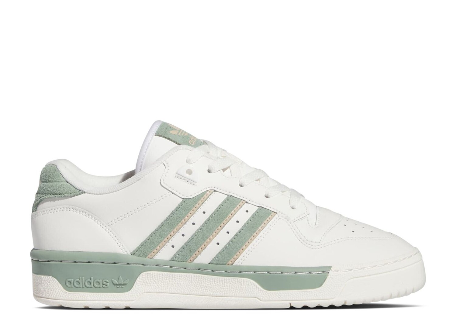 

Кроссовки adidas Rivalry Low 'White Silver Green', белый