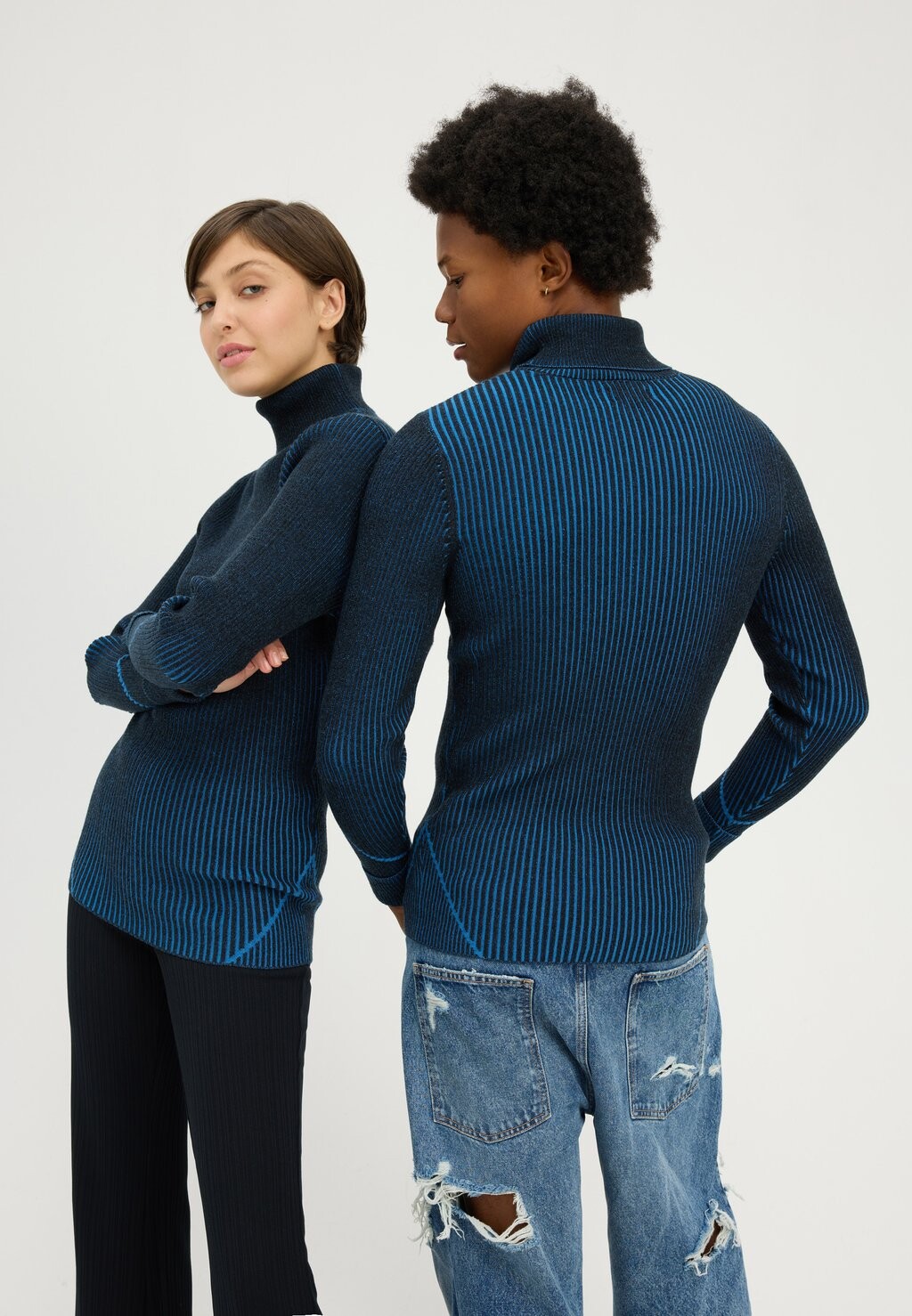 

Свитшот YOURTURN УНИСЕКС, цвет black/royal blue