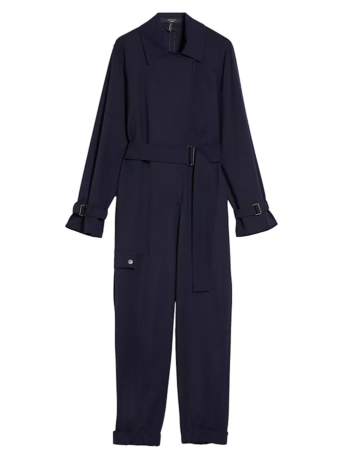 

Комбинезон из габардина из смесовой шерсти Weekend Max Mara, цвет ultramarine