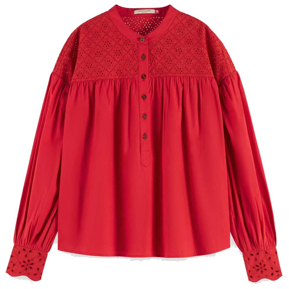 

Блузка Scotch & Soda Yoke, красный