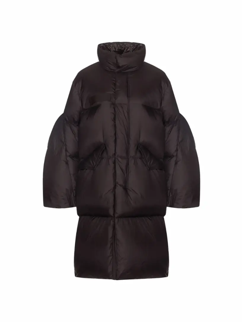 Стеганый пуховик Sacai, черный