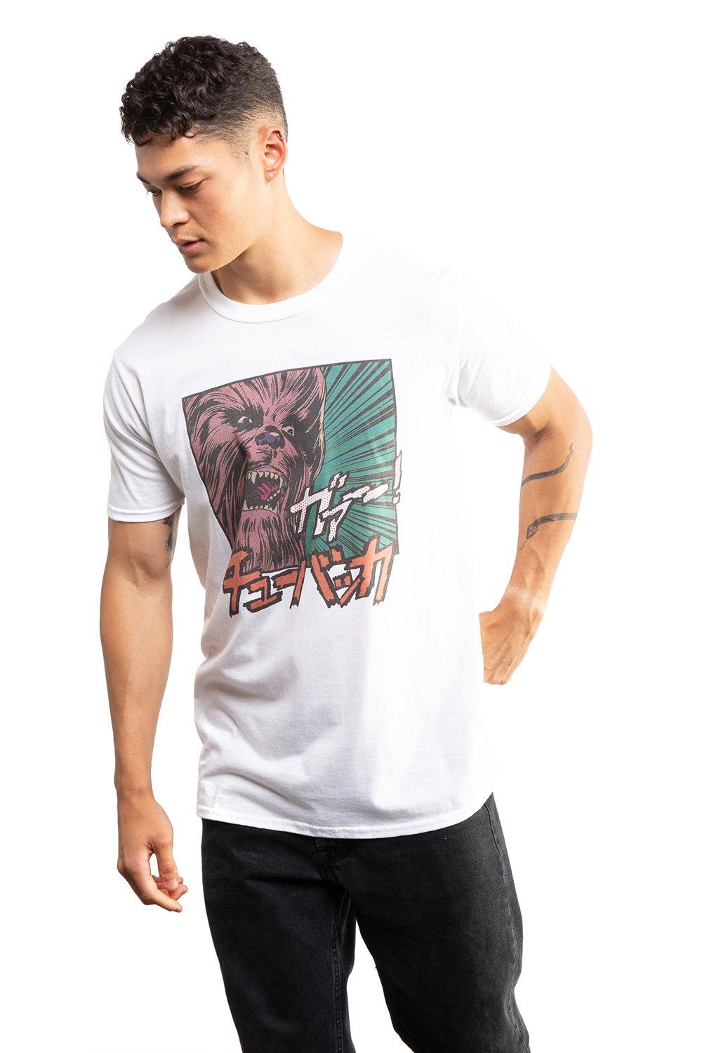 цена Хлопковая футболка Chewie Japan Star Wars, белый