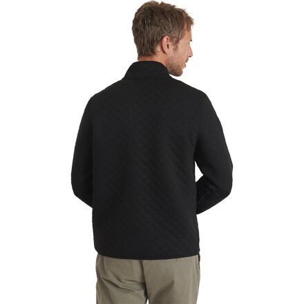 цена Стеганый пуловер Corbet мужской Marine Layer, цвет Black Heather