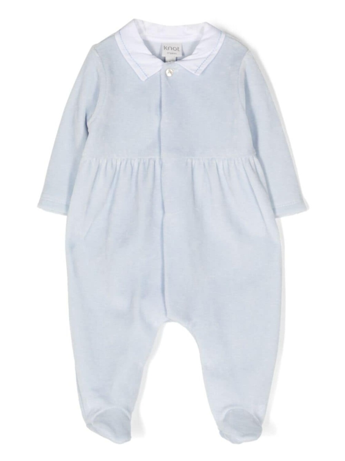

Knot Ramiro cotton babygrow, синий