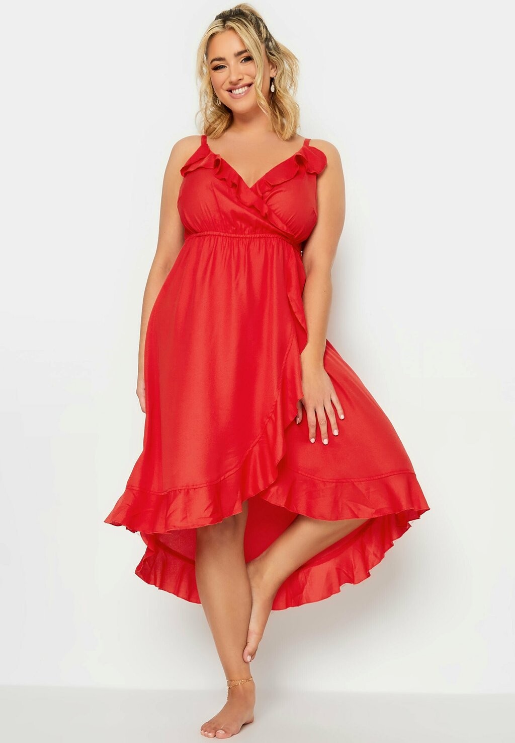 

Летнее платье Yours Clothing, красный