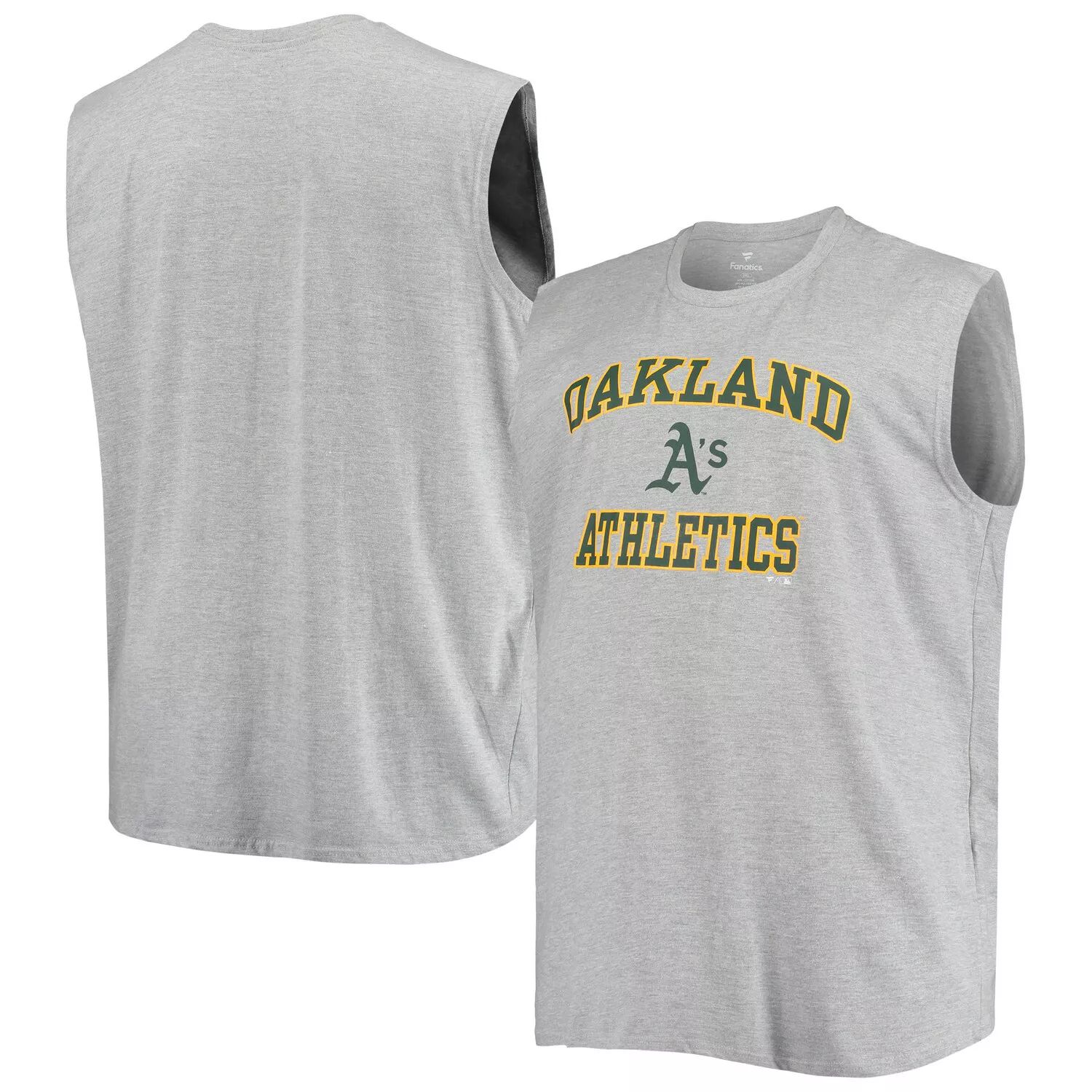 

Мужская серая майка из джерси Oakland Athletics Big & Tall с мускулистой текстурой, Серый