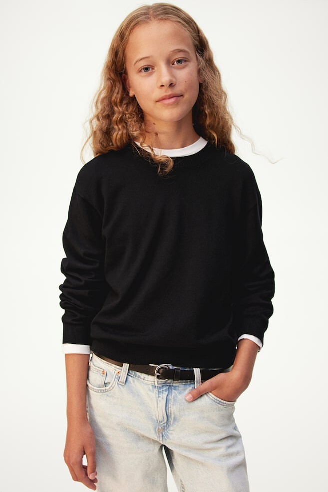 

Свитер тонкой вязки H&M, черный