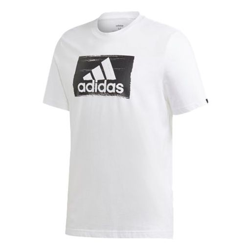 Футболка adidas BRUSHSTROKE Sports Running Gym Training Tops White, белый