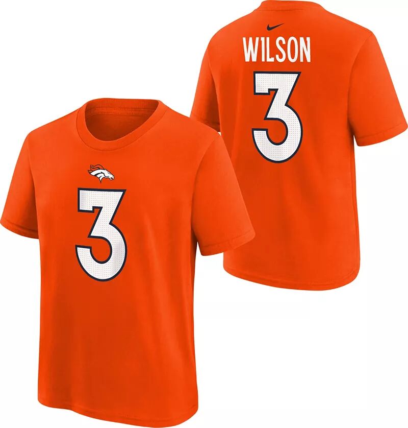 

Оранжевая футболка Nike Youth Denver Broncos Russell Wilson #3