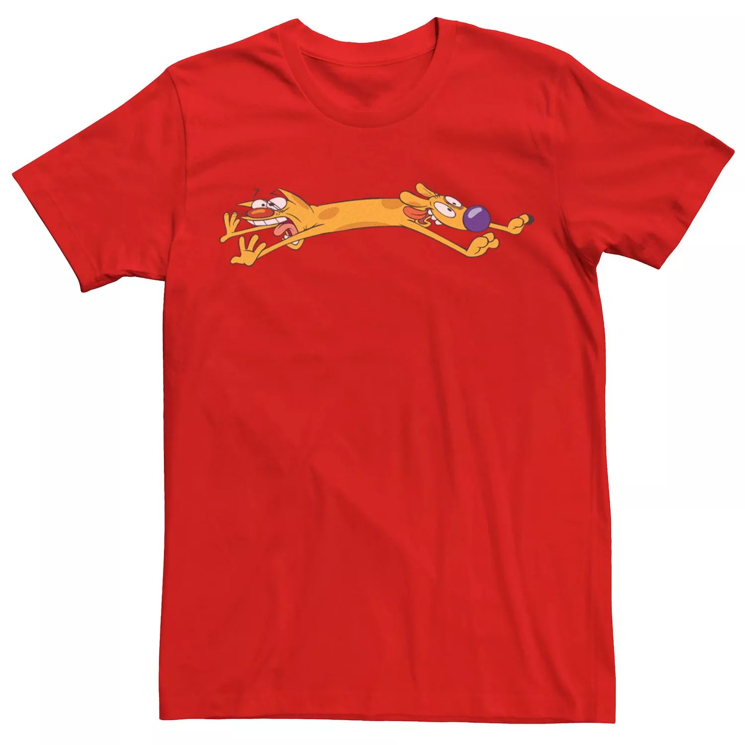 Мужская футболка Nickelodeon Catdog Jump Licensed Character мужская футболка nickelodeon 90 е это сплошной графический рисунок licensed character