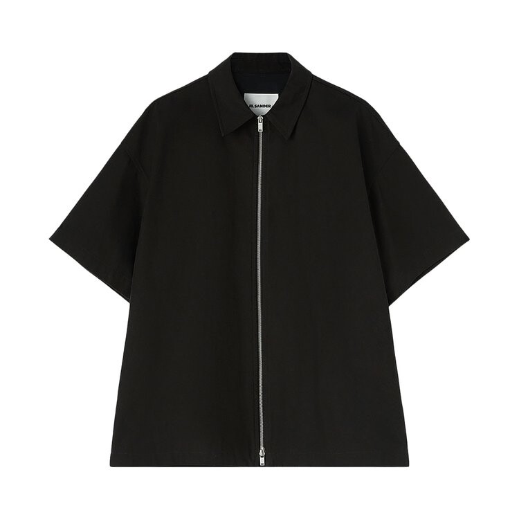 

Рубашка Jil Sander Cord Zip Short-Sleeve Shirt, черный