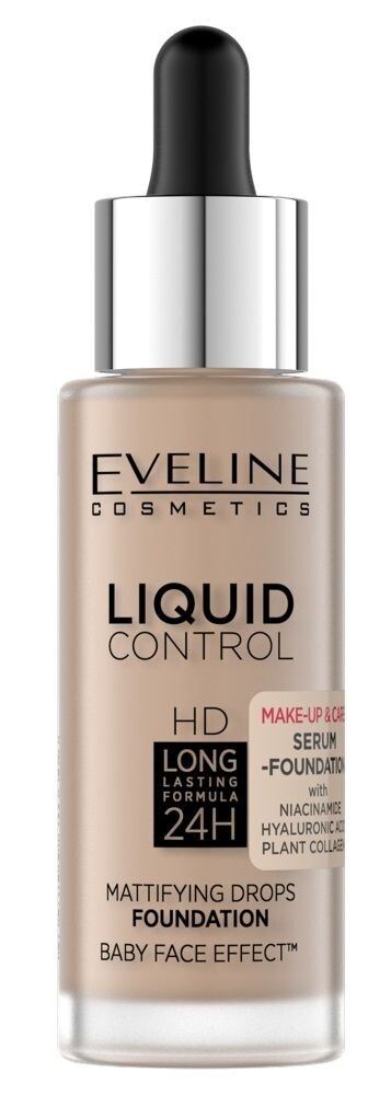 

Праймер для лица Eveline Liquid Control Niacynamid, 025 Light Rose