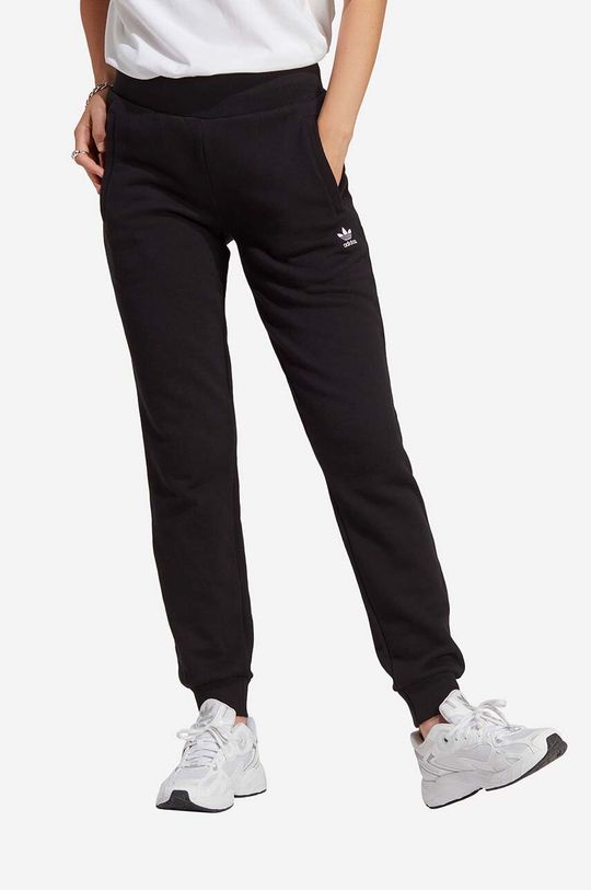 Спортивные брюки из хлопка adidas Originals, черный цена и фото