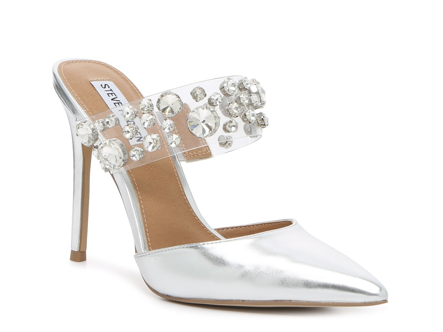 

Сандалии Steve Madden Dunn, серебряный металлик