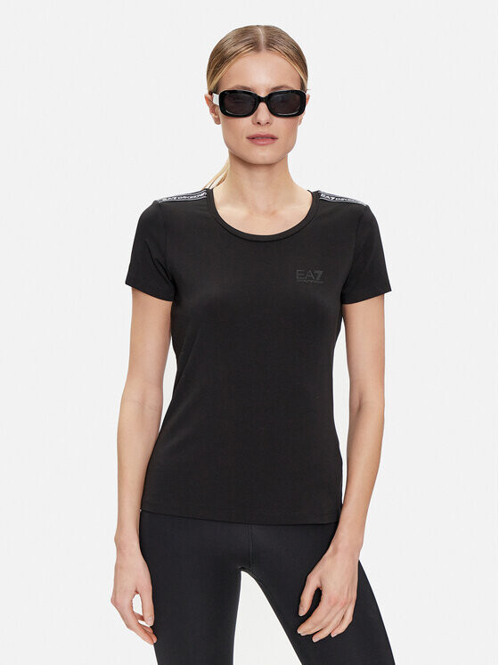 

Футболка узкого кроя Ea7 Emporio Armani, черный