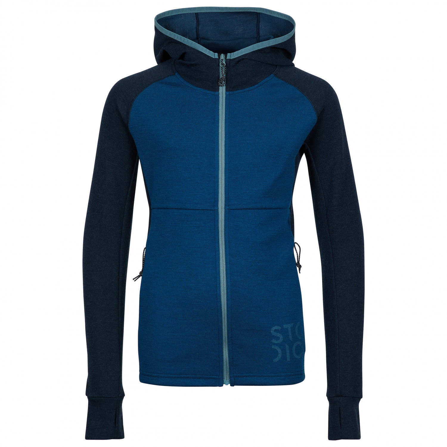 

Толстовка из мериноса Stoic Kid's Merino260 StadjanSt w Hood, цвет True Blue/Dark Navy