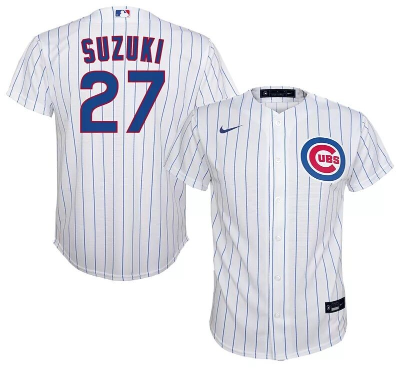 

Белая классная базовая майка Nike Youth Chicago Cubs Seiya Suzuki #27