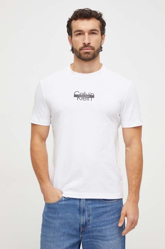 

Хлопковая футболка Calvin Klein, белый