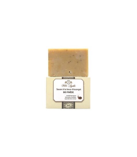 

Органическое мыло со слизью улитки, СОСНА, COSMOS ORGANIC, 100 г, Mlle Agathe