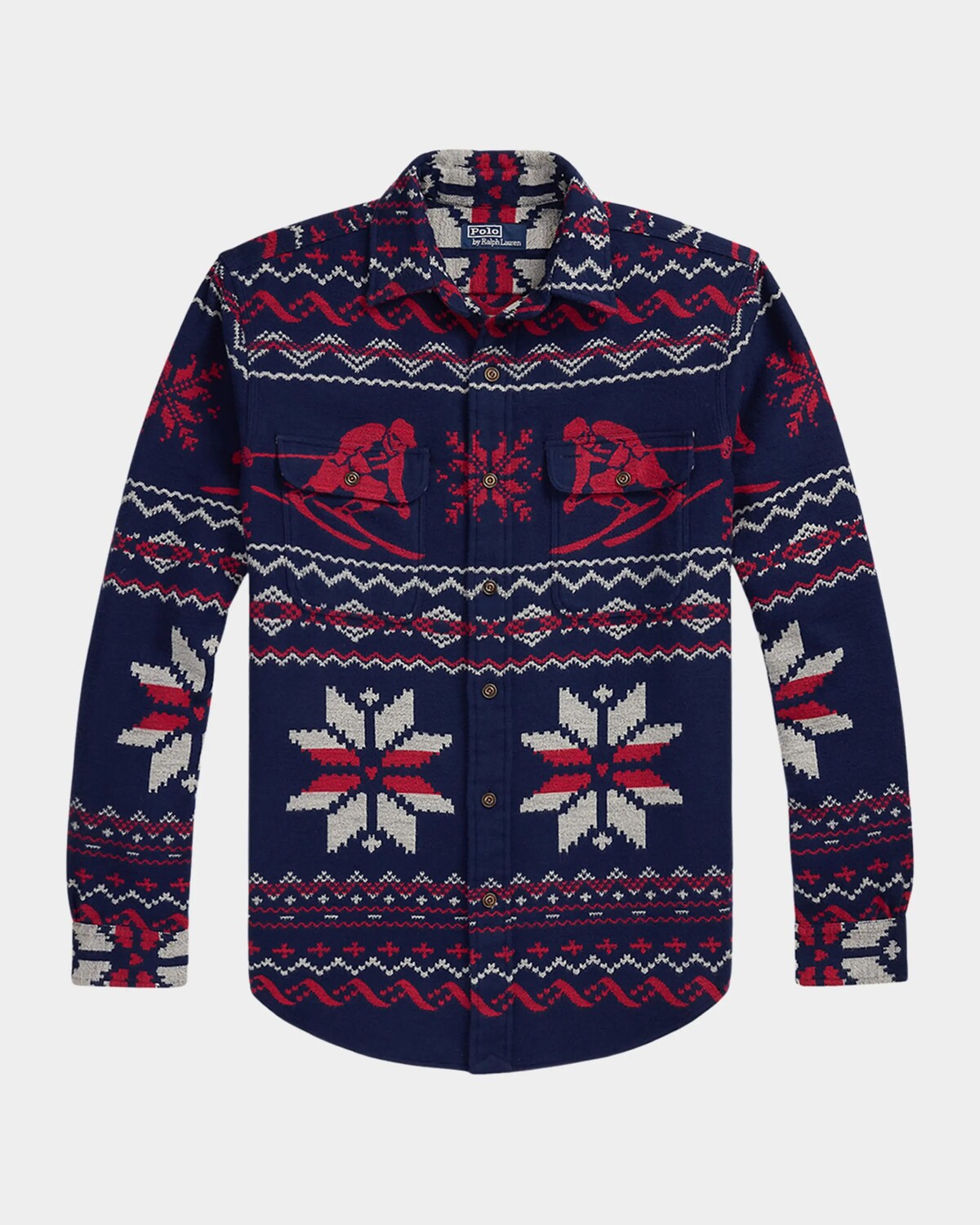 

Мужская рабочая рубашка Skier со снежинкой Polo Ralph Lauren, мультиколор