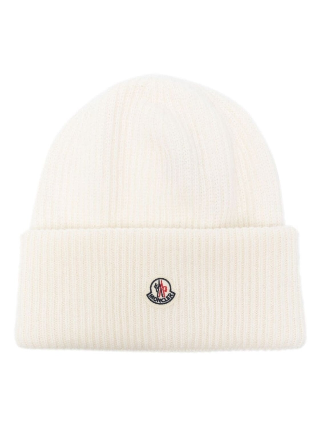 

Moncler шапка бини с нашивкой-логотипом, нейтральный цвет