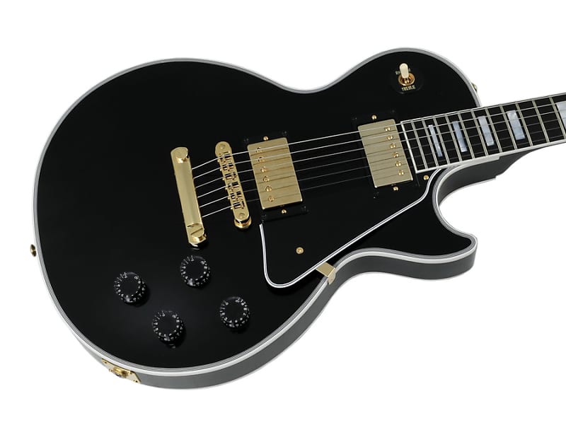 Электрогитара Gibson Custom Shop Les Paul Custom Ebony Finish 2023
