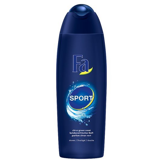 Гель для душа для мытья тела и волос для мужчин цитрусовый зеленый 750мл Fa Men Sport Shower Gel цена