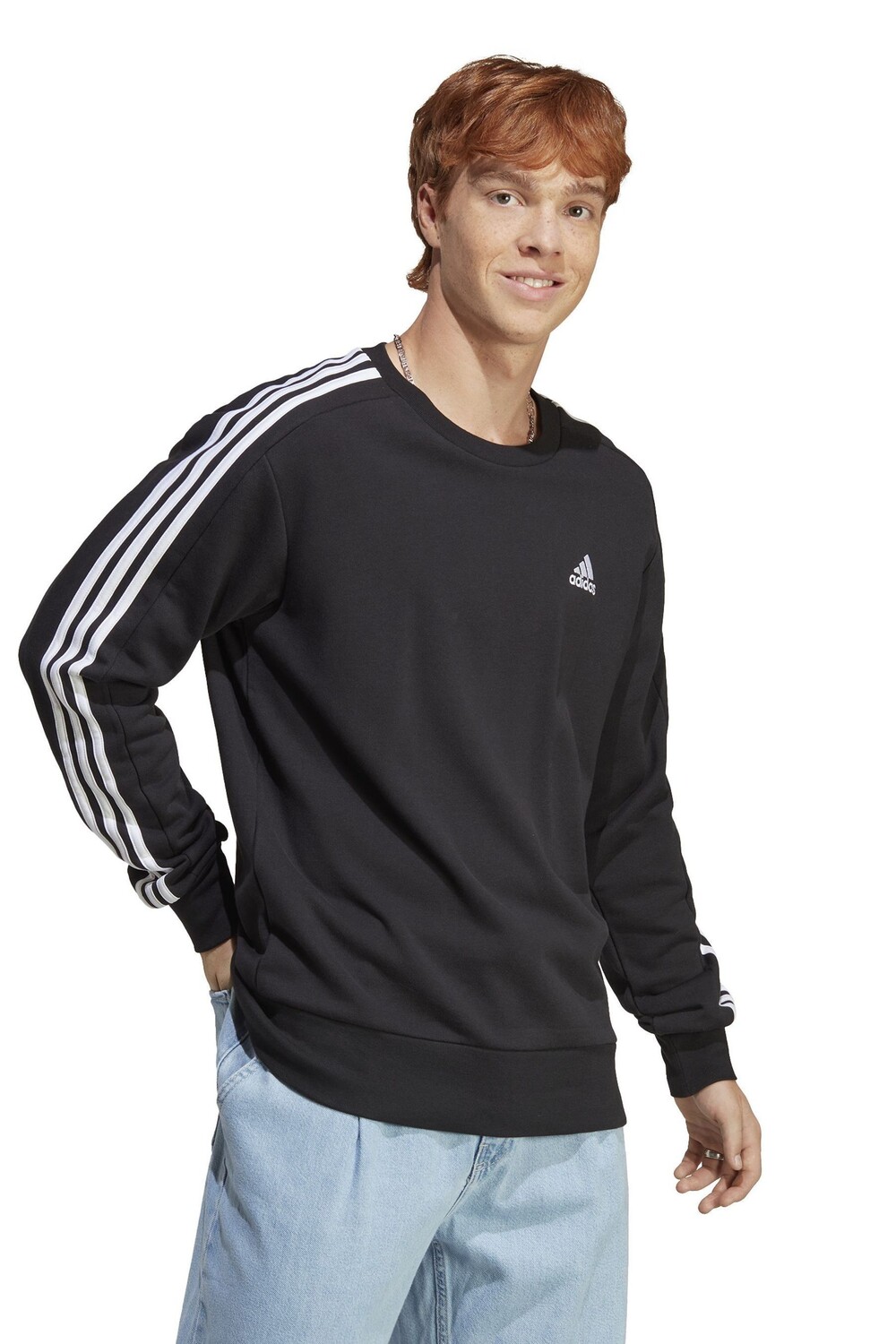 

Толстовка 3 Sportswear Essentials из ткани с петлями adidas, черный