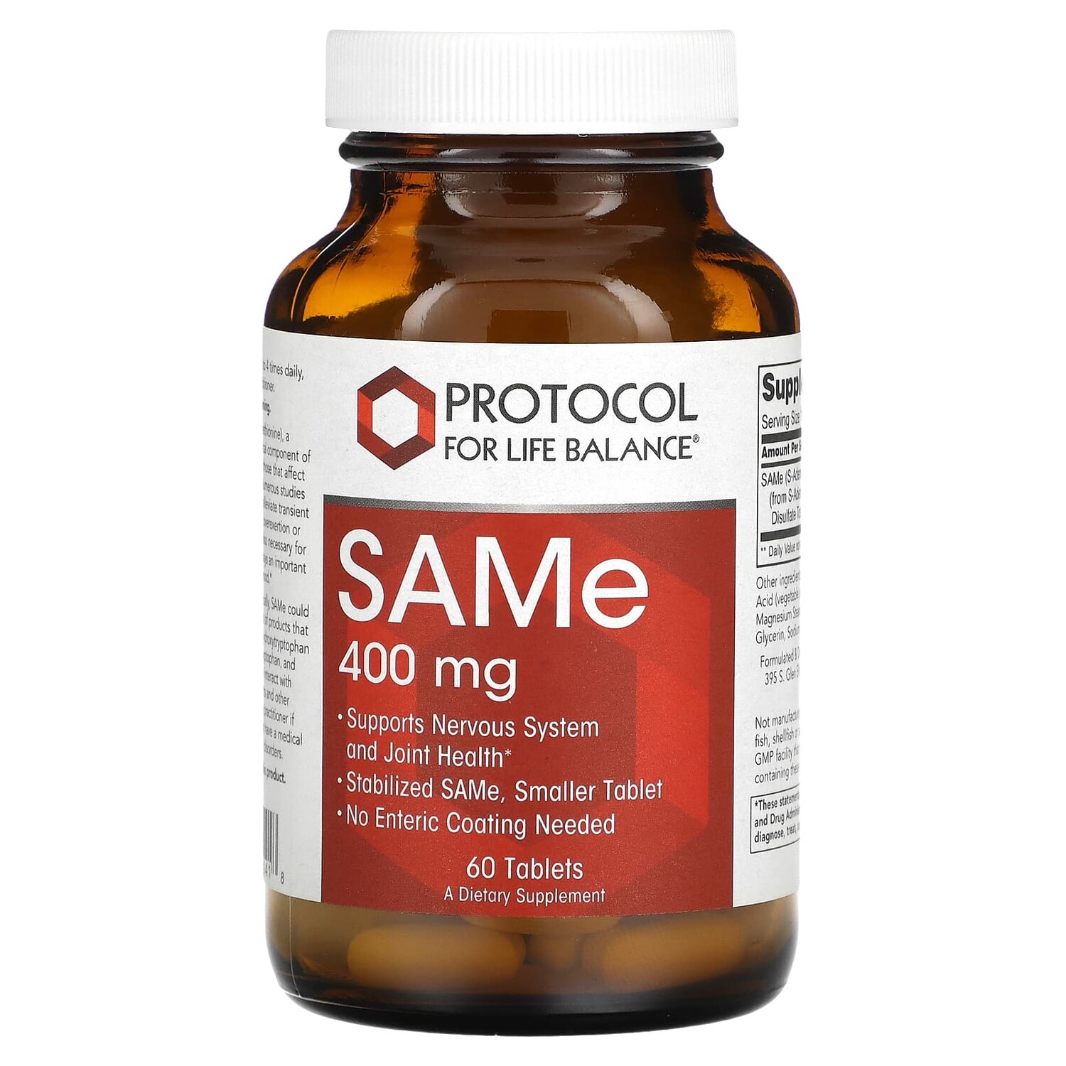 

SAMe, 400 мг, 60 таблеток, Protocol for Life Balance