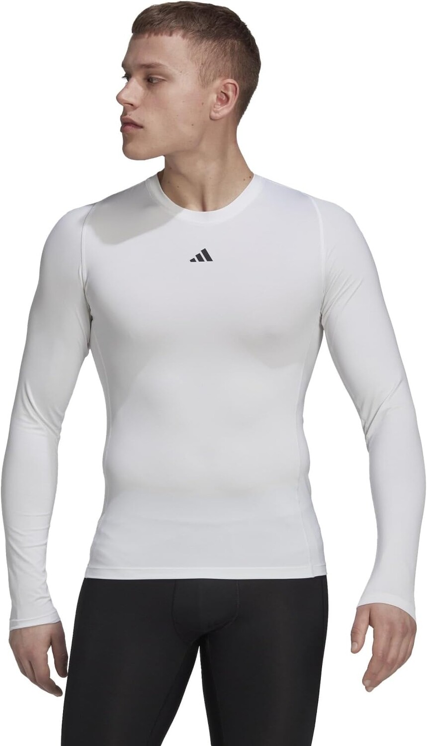 

Футболка с длинными рукавами Techfit для тренировок adidas, белый