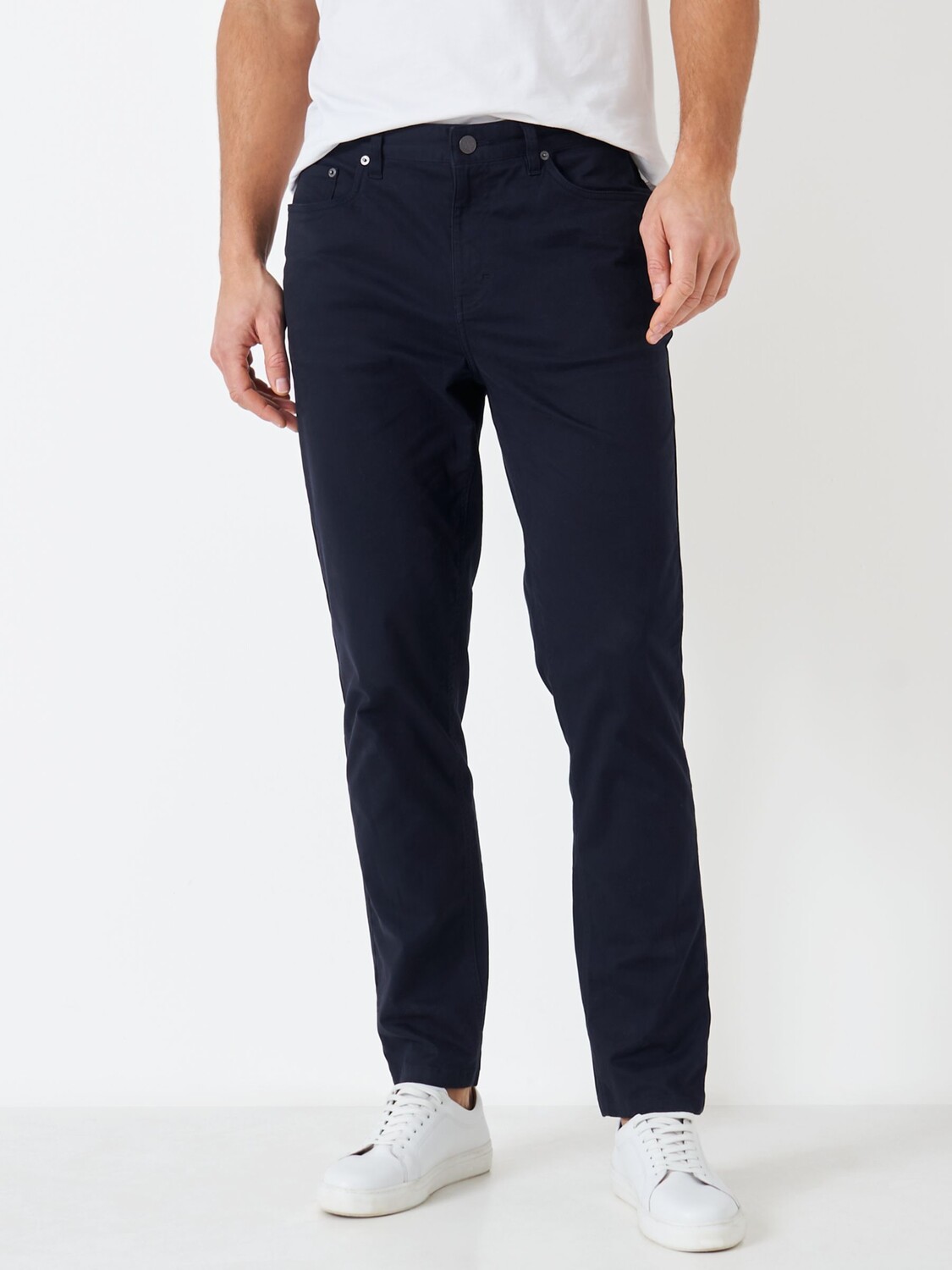 

Брюки Crew Clothing Spencer Slim Fit, темно-синие, Синий