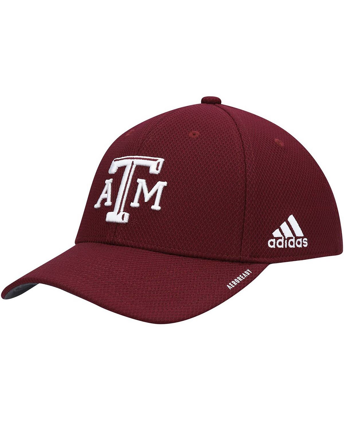 Мужская темно-бордовая кепка Texas A&M Aggies 2021 Sideline Coaches Aeroready Flex Hat adidas