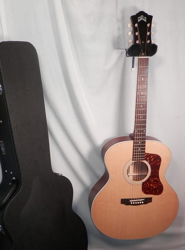 Акустическая гитара Guild USA F-40E Natural Satin Jumbo Acoustic Electric Guitar with case new силиконовый чехол sweet unicorns dreams на huawei mate 40e pro хуавеи мате 40e про