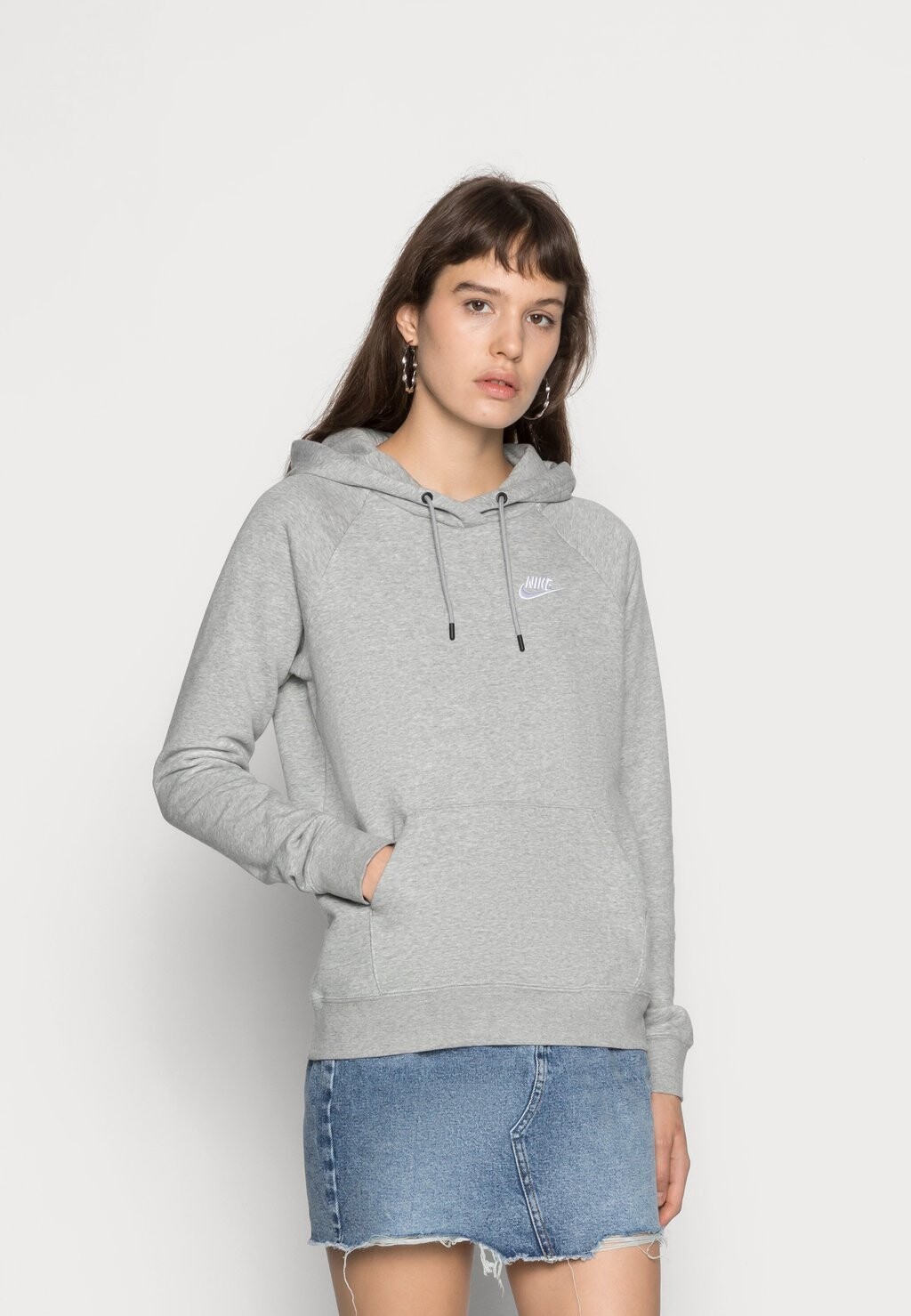

Толстовка с капюшоном Nike, темно-серый меланж