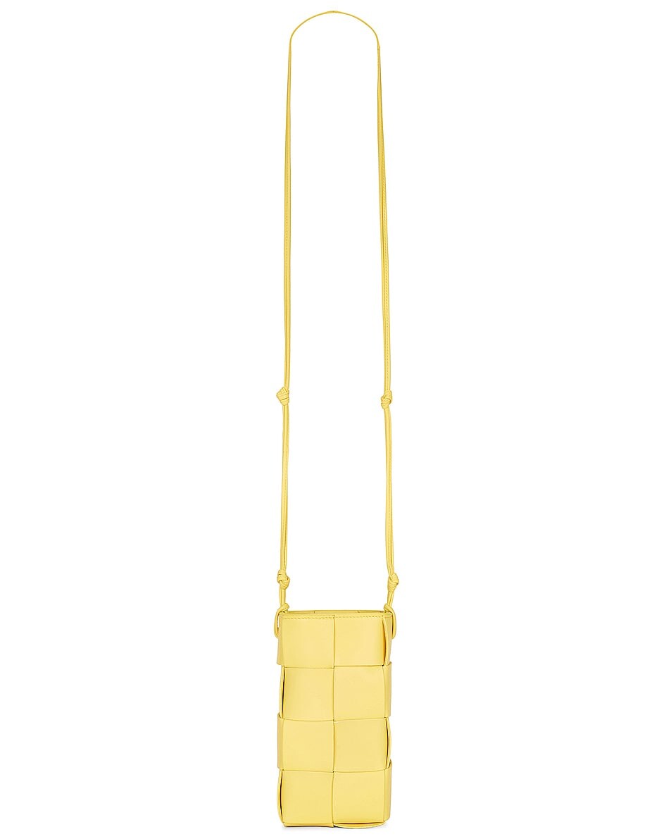 

Сумка кросс-боди Bottega Veneta Phone Pouch, цвет Sherbert & Silver
