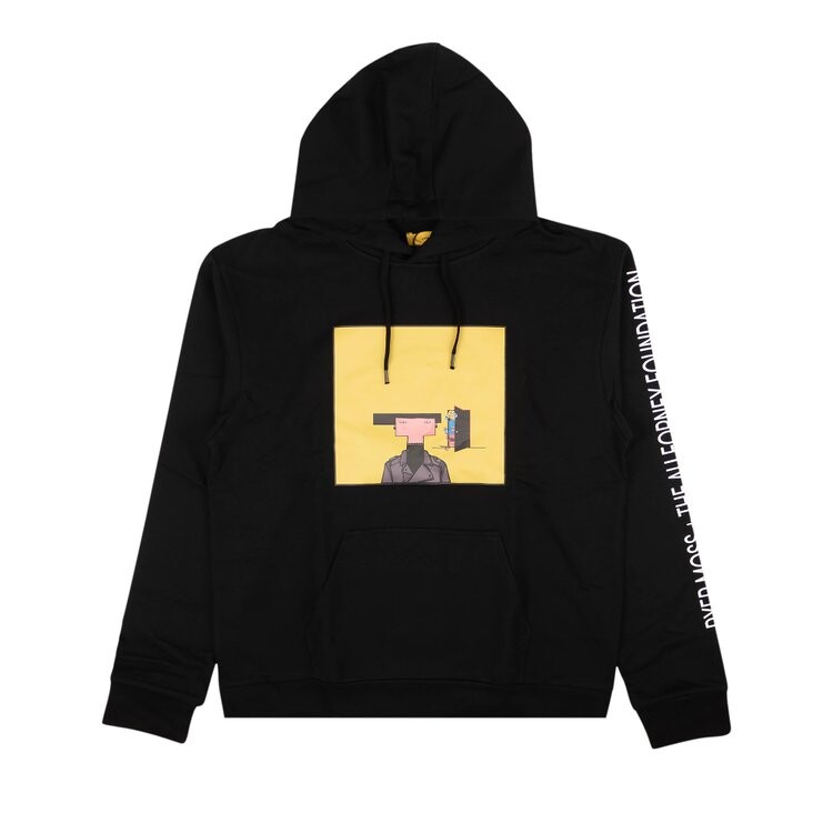 

Толстовка Pyer Moss Square Graphic Hooded 'Black/Yellow', черный