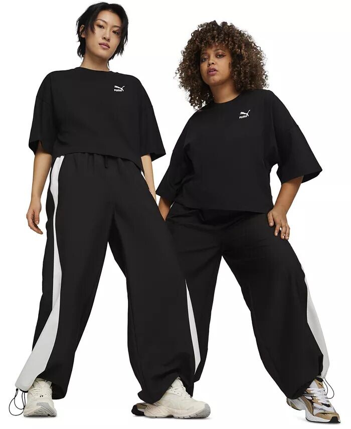 

Женская укороченная футболка оверсайз Better Classics Puma, черный