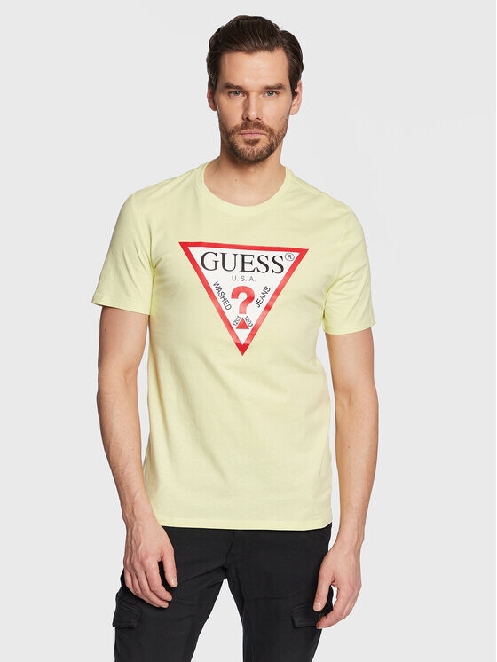 

Футболка узкого кроя Guess, желтый