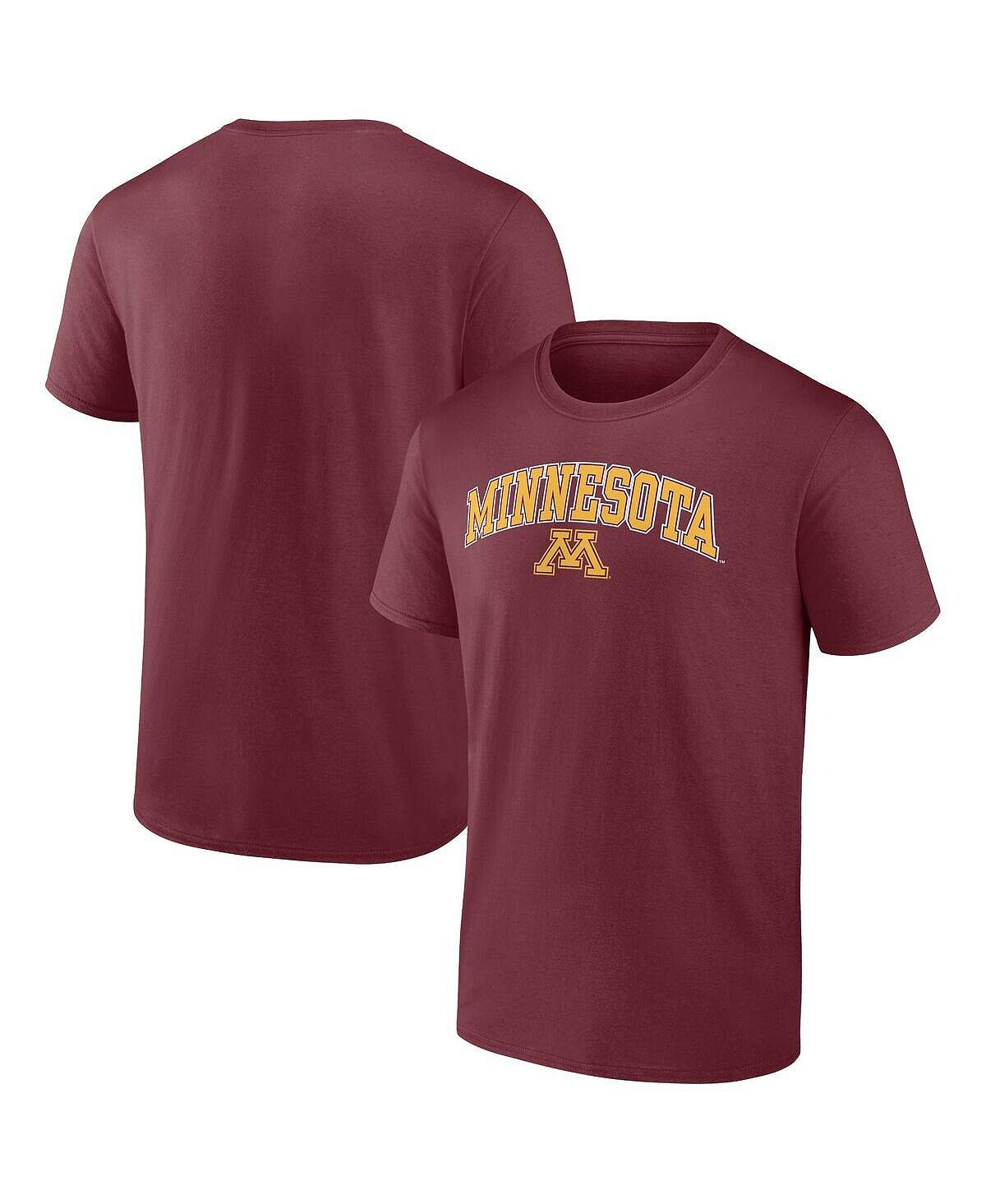 

Мужская темно-бордовая футболка с логотипом Minnesota Golden Gophers Campus Fanatics